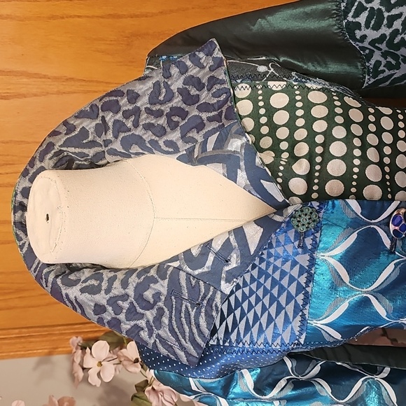 Desigual Brocade Mix Print Light Jacket - Picture 3 of 14